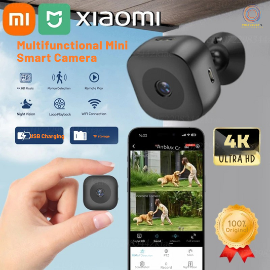 Xiaomi MIJIA 4K Mini Security Camera – Waterproof WiFi Surveillance with Night Vision & Motion Detection