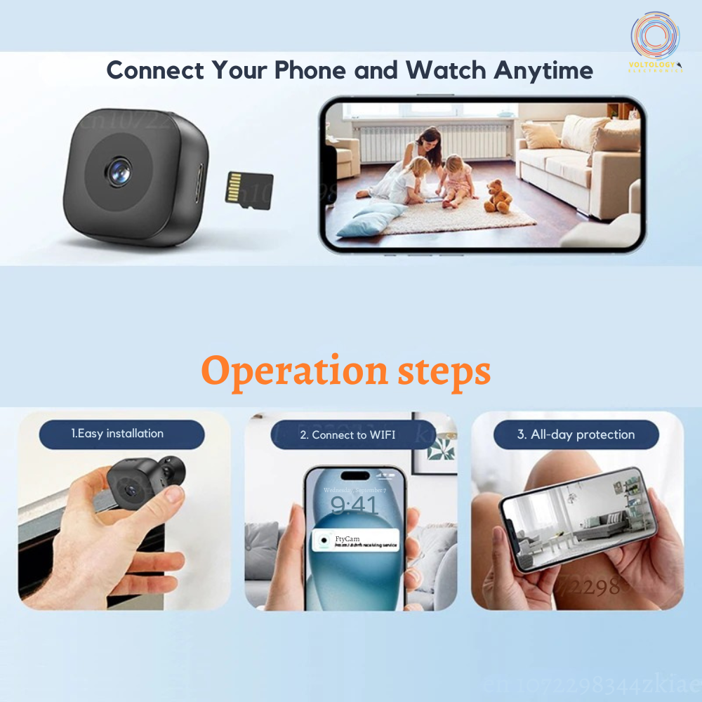 Xiaomi MIJIA 4K Mini Security Camera – Waterproof WiFi Surveillance with Night Vision & Motion Detection