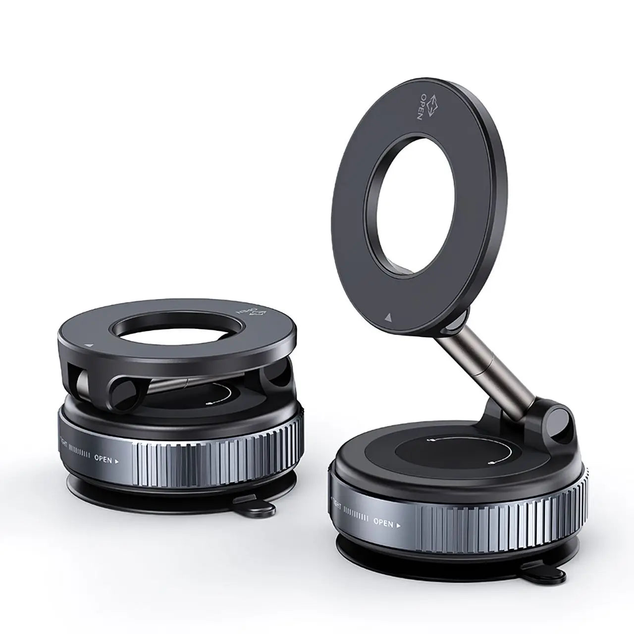 Magnetic Car Phone Mount – 360° Rotatable & Foldable Dashboard Holder