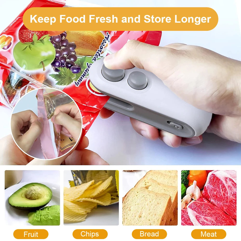 Mini Heat Sealer – Portable Bag Sealing Machine for Food & Plastic Packaging