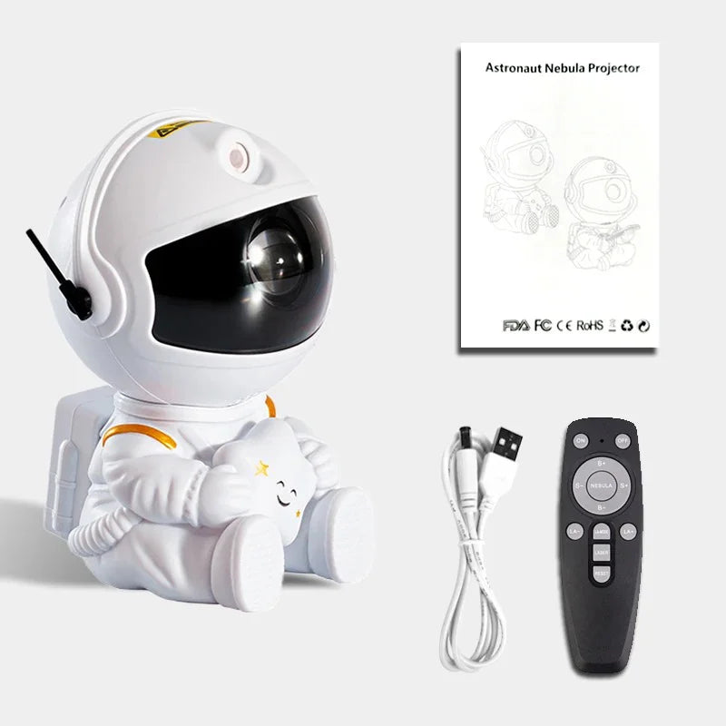 Astronaut Galaxy Projector – Space Nebula Night Light with Remote