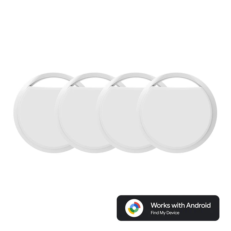 Bluetooth GPS Tracker for Android – Smart Tag Key Finder & Pet Locator – Compatible with Google Find My App (1/2/4 Pcs)