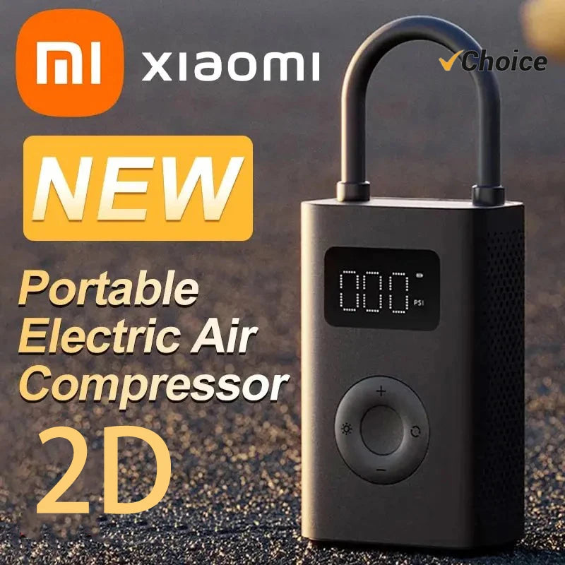 Xiaomi Mijia Air Pump 2D – 150 PSI Smart Portable Inflator with USB-C & Auto Shut-Off