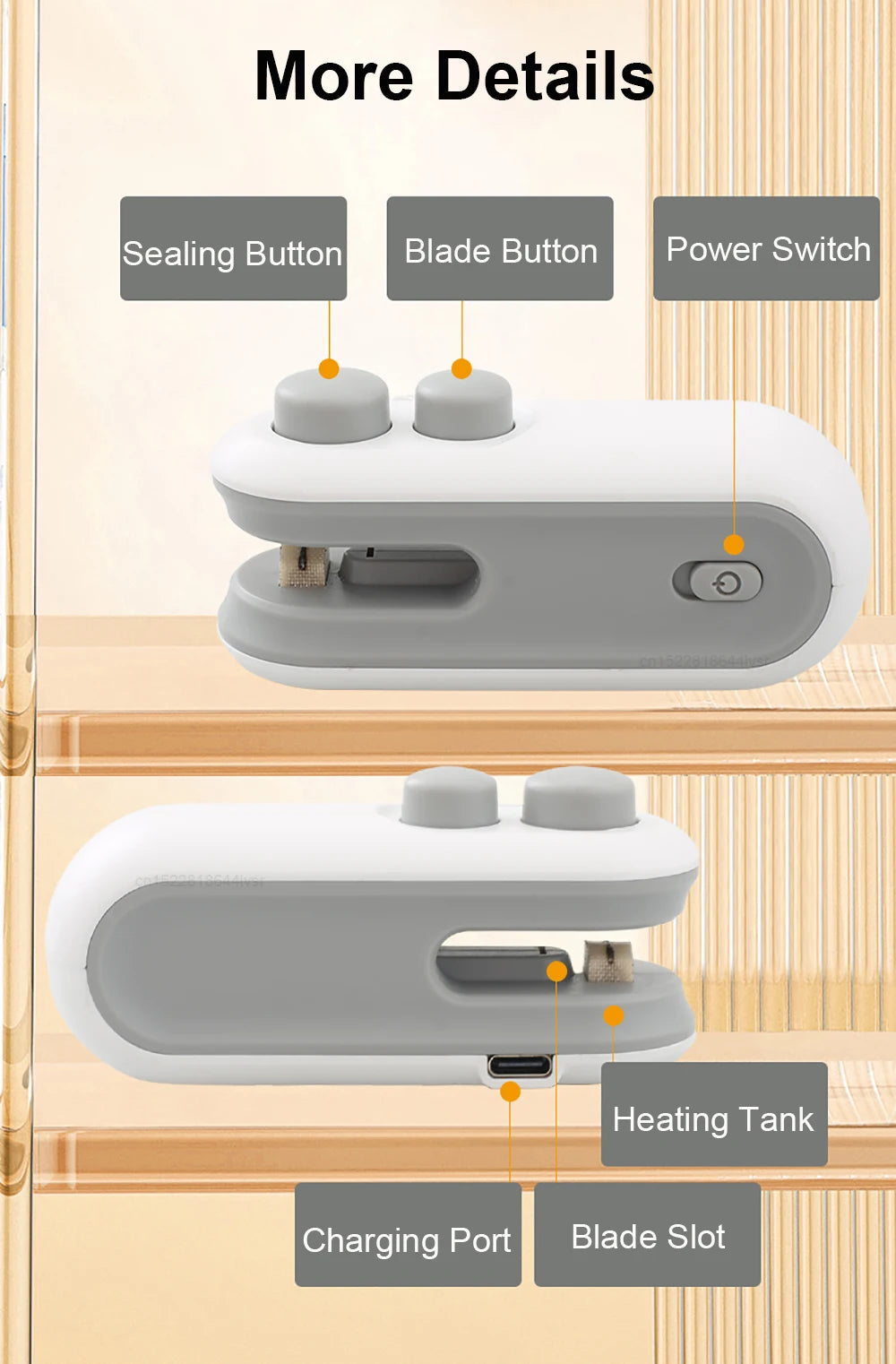Mini Heat Sealer – Portable Bag Sealing Machine for Food & Plastic Packaging