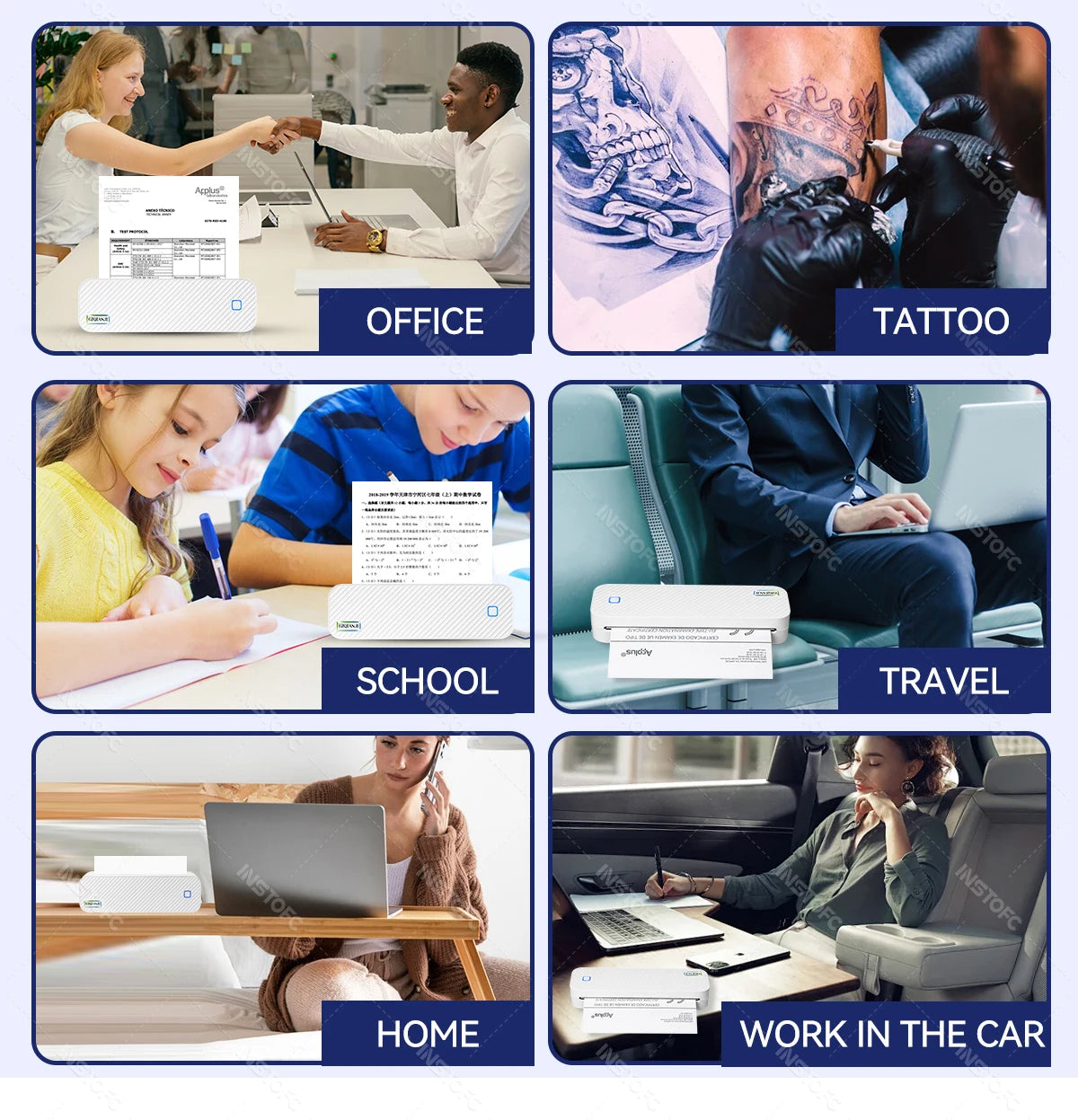 Portable A4 Bluetooth Thermal Printer – Print Documents & Photos On the Go