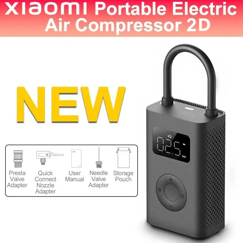 Xiaomi Mijia Air Pump 2D – 150 PSI Smart Portable Inflator with USB-C & Auto Shut-Off