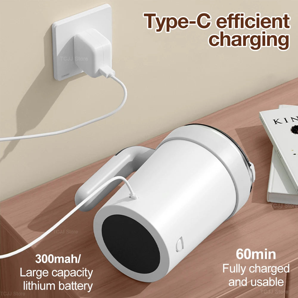 Automatic Stirring Mug – Rechargeable Magnetic Mixer with LED Temp Display | 380ml