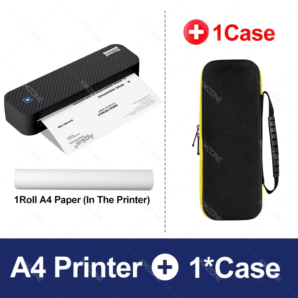 Portable A4 Bluetooth Thermal Printer – Print Documents & Photos On the Go
