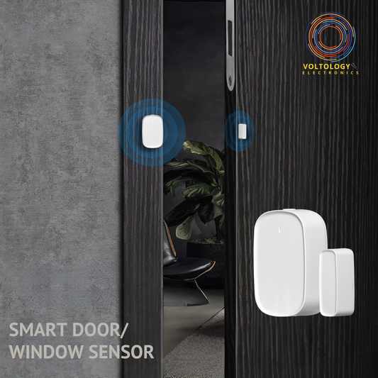 Smart Door/Window Sensor – Home Security Alarm with App Control & Low Battery Alert