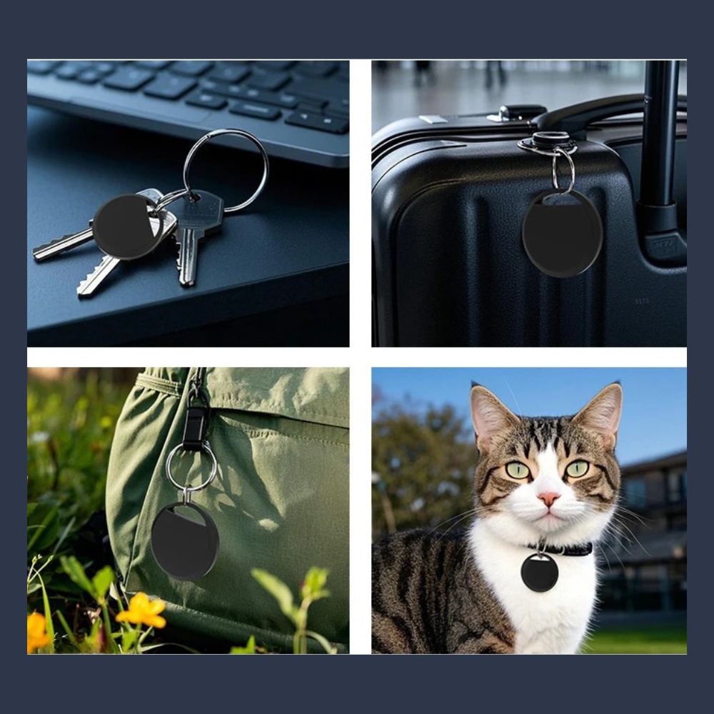 Bluetooth GPS Tracker for Android – Smart Tag Key Finder & Pet Locator – Compatible with Google Find My App (1/2/4 Pcs)