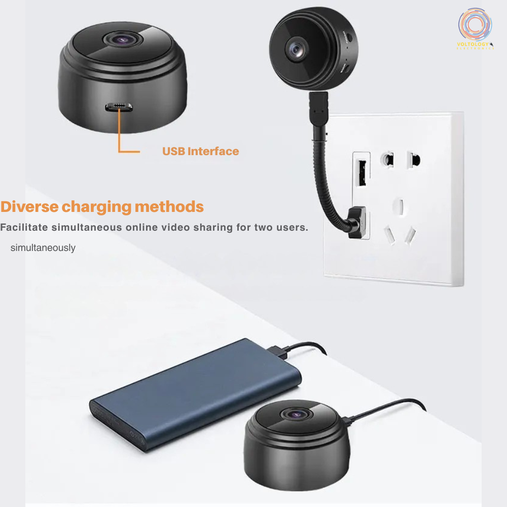 A9 Mini WiFi Security Camera – HD Wireless Monitoring with Motion Detection & Night Vision