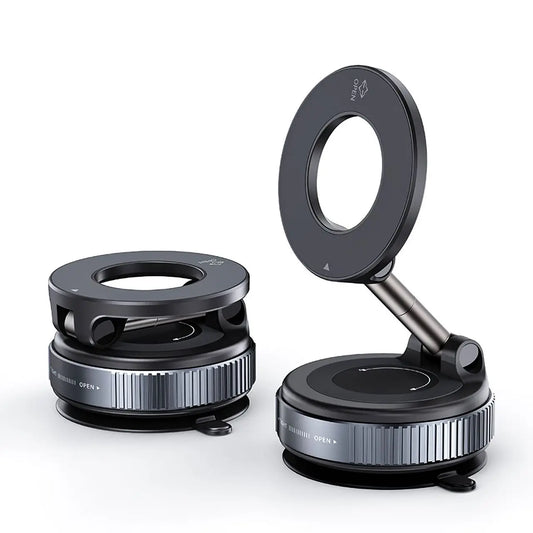 Magnetic Car Phone Mount – 360° Rotatable & Foldable Dashboard Holder
