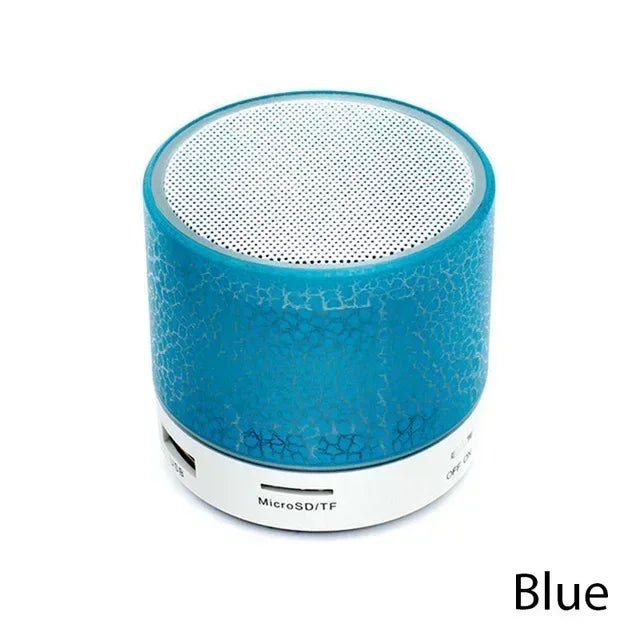 Mini LED Bluetooth Speaker with Crack Design – Wireless Portable Subwoofer with TF Card & USB
