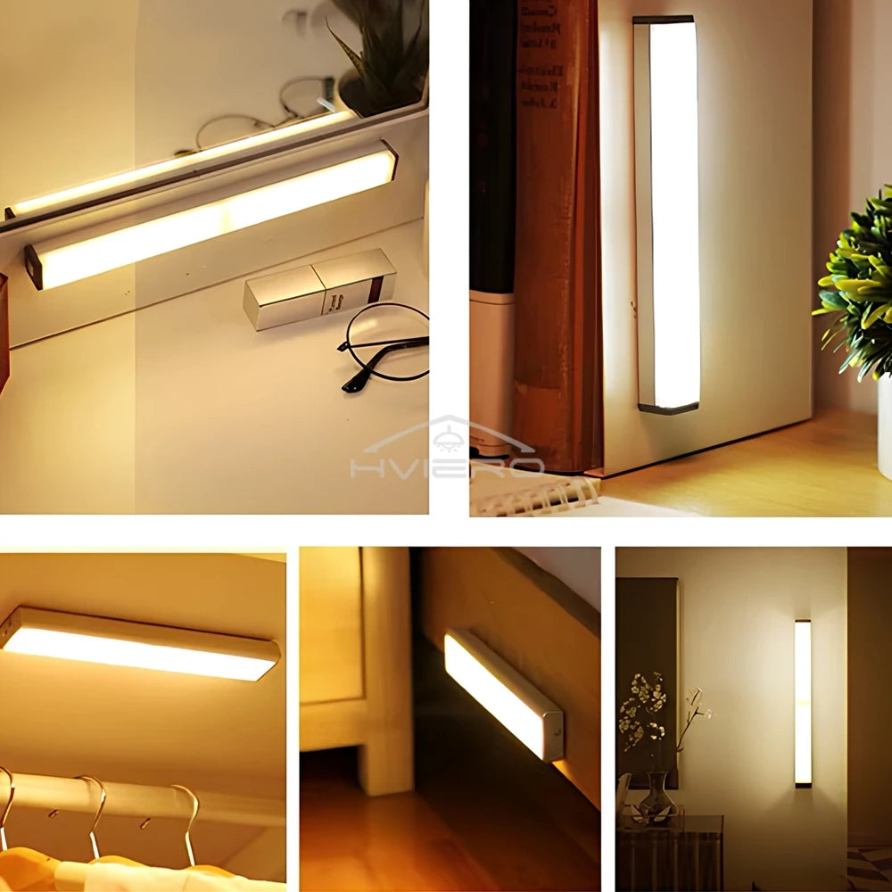 Wireless Motion Sensor Night Light – USB Rechargeable LED for Closet, Wardrobe & Bedroom