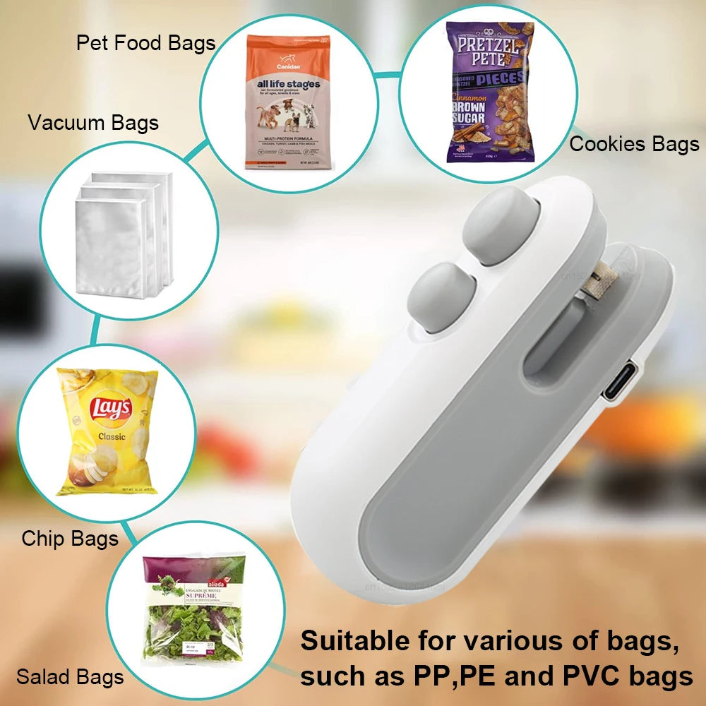 Mini Heat Sealer – Portable Bag Sealing Machine for Food & Plastic Packaging
