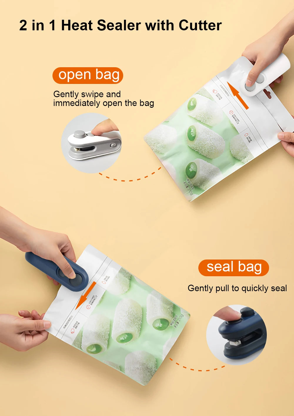 Mini Heat Sealer – Portable Bag Sealing Machine for Food & Plastic Packaging