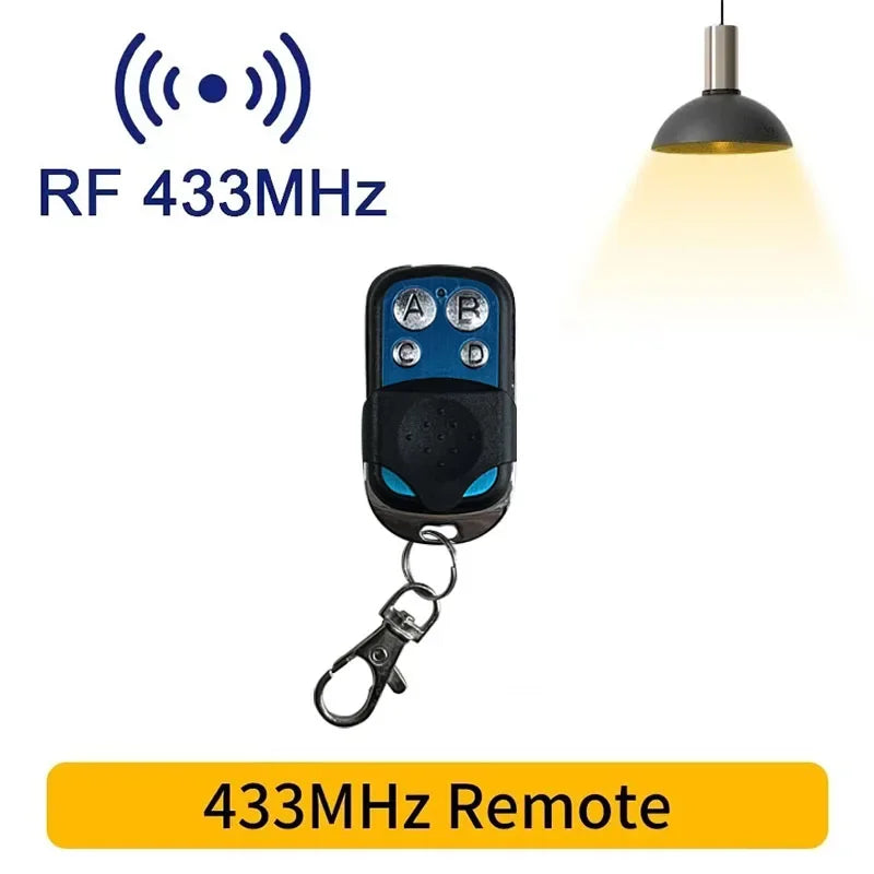 433MHz Wireless Light Switch Kit with RF Relay Receiver & Timer | 16A Smart Wall Remote for Home Automation