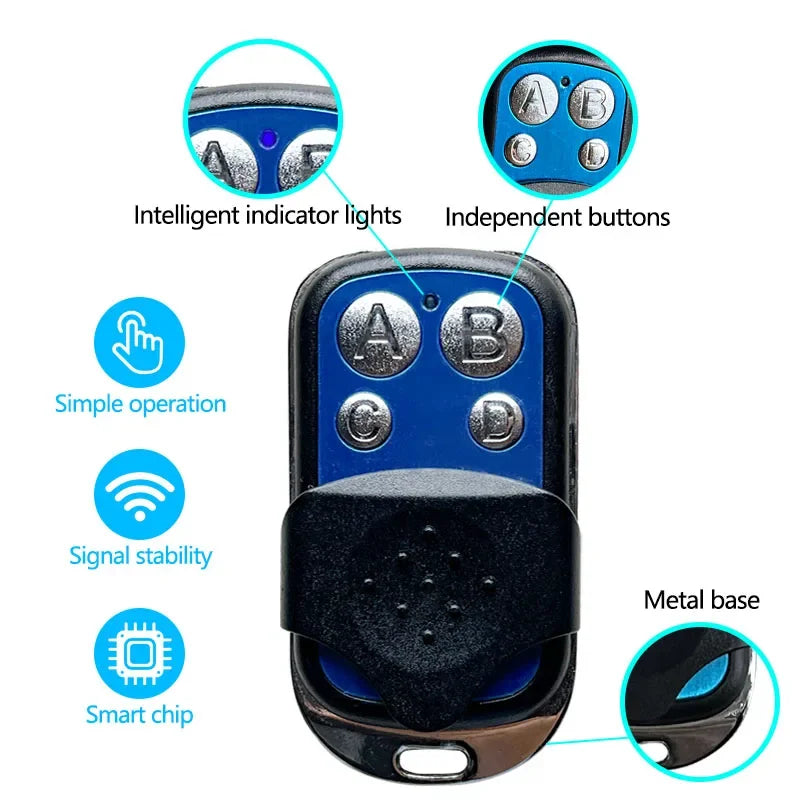 433MHz Wireless Light Switch Kit with RF Relay Receiver & Timer | 16A Smart Wall Remote for Home Automation