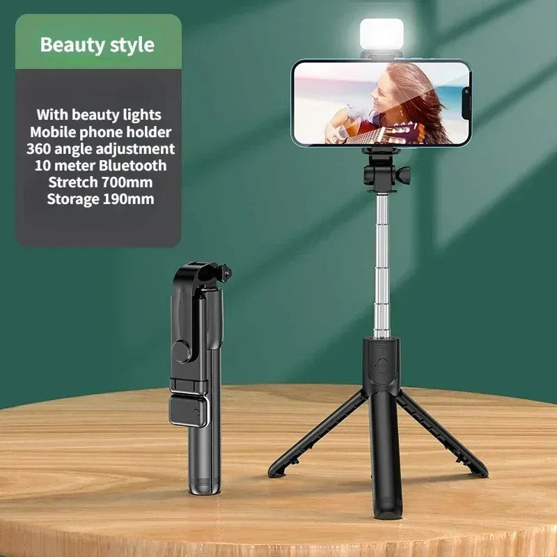 Wireless Selfie Stick Tripod – Extendable 3‑in‑1 with Bluetooth Remote for iPhone & Android