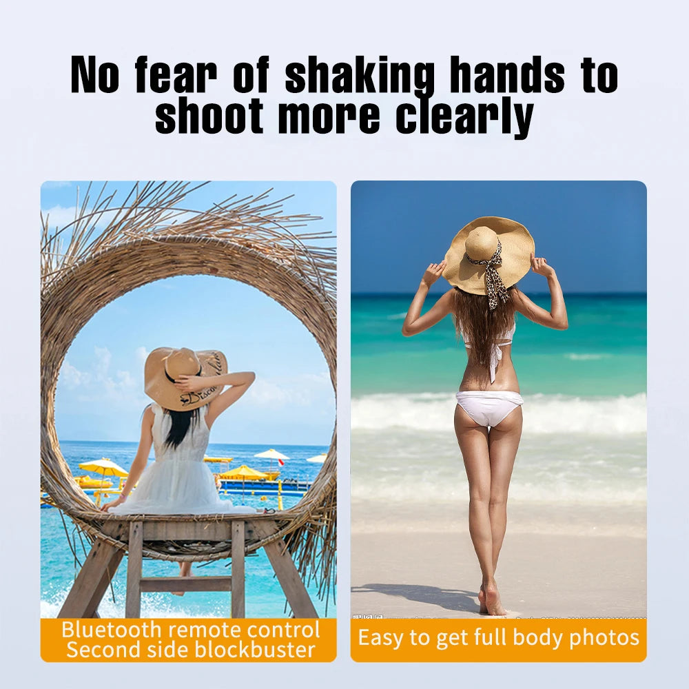 Wireless Selfie Stick Tripod – Extendable 3‑in‑1 with Bluetooth Remote for iPhone & Android