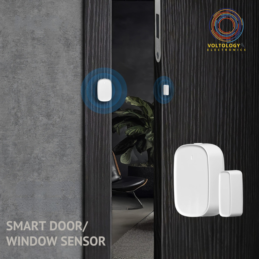 Smart Door/Window Sensor – Home Security Alarm with App Control & Low Battery Alert